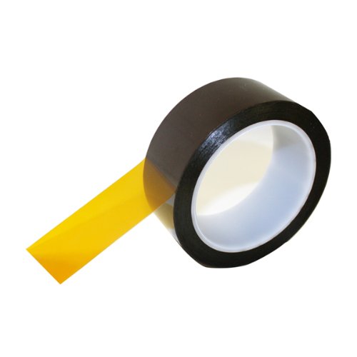 Tapes Master Lucent Path 1 1/2" x 36 Yds 1 Mil Kapton Tape – Polyimide High Temperature Tape with Silicone Adhesive - 3” Core