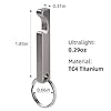 NHDT SW637 Mini Titanium Keychain Beer Bottle Opener,Bar Gifts for Men, Husband, Dad, Boyfriend,EDC Supplies for Outdoor Travel.Only 0.28oz weight #5