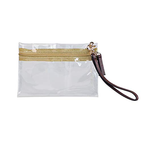 MB Greene Designer Clear Stadium Approved Wristlet, Women's Handbag, Bag or Clutch