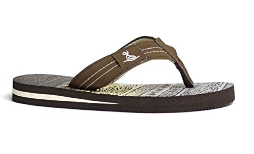 Image of REDVOLUTION New Boys' Beach Sandal TRIBAL Tattoo | Geometric Bali Flip-Flop Sandals