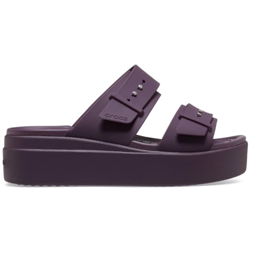 Image of Crocs Women's Brooklyn Buckle Low Wedges