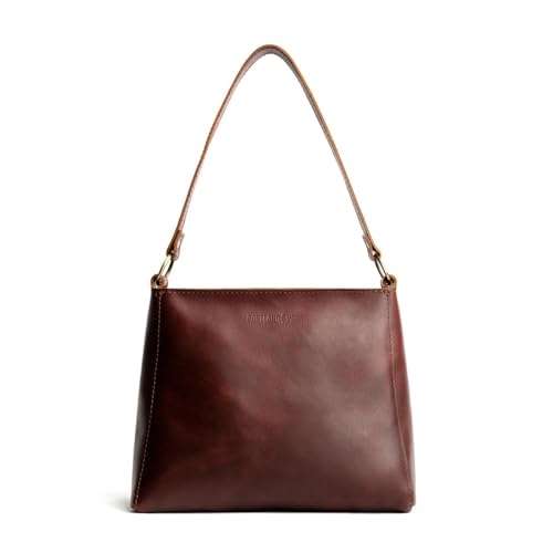 Image of Portland Leather Goods Triangle Shoulder Bag for Women - Handmade from the Finest Full-Grain Hides | Handmade