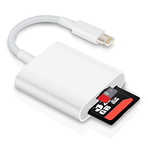 SD Card Reader for iPhone iPad, HENKUR 2 in 1 TF & SD