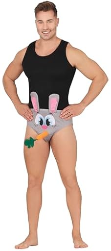 FIESTAS GUIRCA | Slip Conejo - Calzoncillo Divertido para Despedida de Soltero y Fiestas - Accesorio de Disfraz para Celebraciones y Eventos - Ideal para Bachelor Party - Para Hombre Adulto - Gris | Ya disponible en tu tienda friki favorita! En mundofriki.es! FIESTAS GUIRCA | Slip Conejo - Calzoncillo Divertido para Despedida de Soltero y Fiestas - Accesorio de Disfraz para Celebraciones y Eventos - Ideal para Bachelor Party - Para Hombre Adulto - Gris | Ya disponible en tu tienda friki favorita! En mundofriki.es!