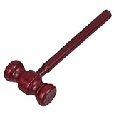 FUNNETOYU Martillo de Juez de Madera Mini para Juguete Educativo para Aprendizaje Judicial Herramienta de Imaginativo y Desarrollo de Justicia para Guarderías y Escuelas