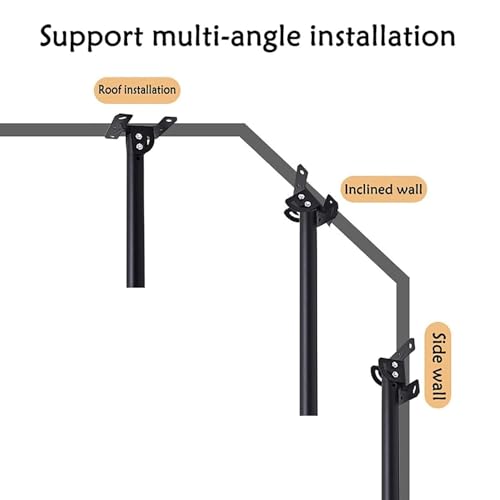 Support de fixation TV au plafond réglable pour corriger la hauteur d'affichage