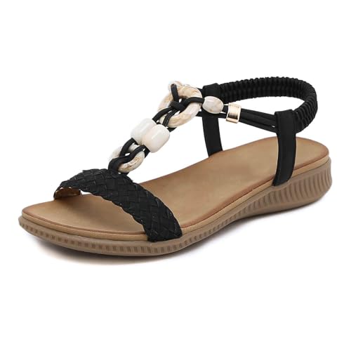 Mules à talons compensés et sandales de marche avec semelle orthopédique