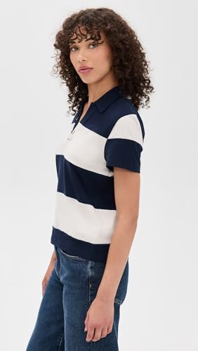 Madewell Women's Pieced Boxy Polo Tee4