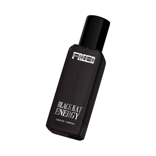 Image of FREED Black Kat Energy Eau De Parfum for Women | Warm Gourmand Perfume with Vanilla, Jasmine & Coffee | Long Lasting Smell | Luxury Gifts for Woman | 20 ml