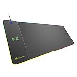 gaming mouse benchmark Pad Mouse da gioco] La superficie del nostro tappetino per mouse RGB è super liscio, e la superficie è precisamente controllabile.Fornisce la migliore superficie per i sensori di gioco, con meno resistenza rispetto ad altri mouse.Fornire una superficie di tracciamento rapida e liscia per il mouse.Porta la tua esperienza di gioco a un livello più alto
