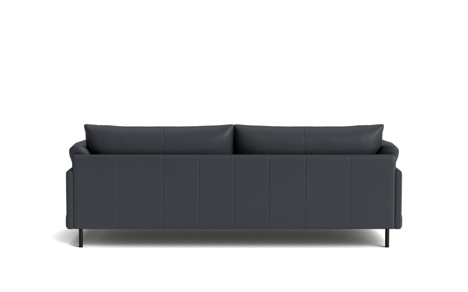 Image of LEGACY OF COMFORT Zola 3 Seater Sofa Three Seater Sofa Leather for Living Room Hotels and Offices (Ocean Blue)