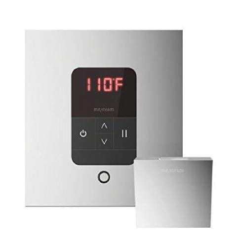 MR STEAM MSITEMPOSQ-PC Control with AromaSteam Head Square for Steam Bath Generator