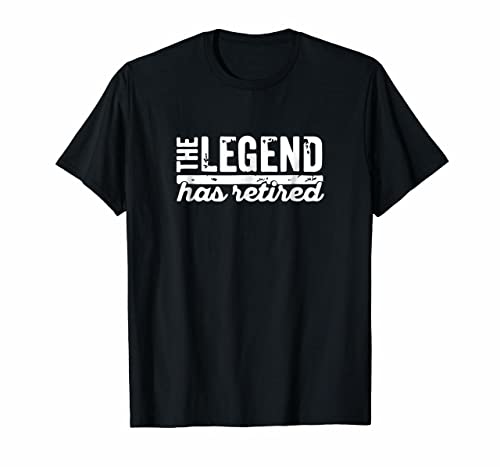 T-shirt de retraite The Legend Has Retired en coton bio pour homme