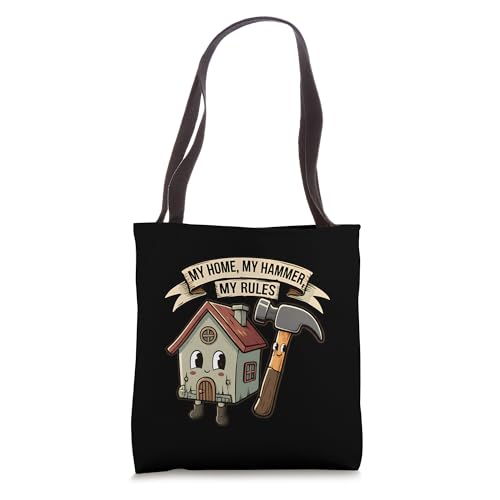 Bolso Tote Divertido My Home My Rules miniatura 1