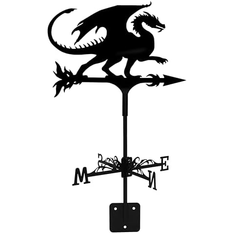 Dragon Wind Weathervane for Roofs and Gardens Cover