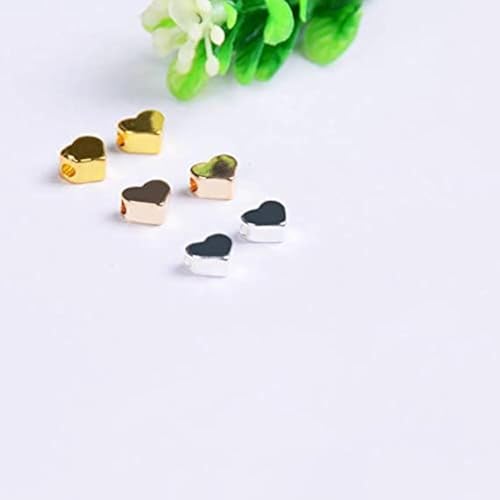 Perle intercalaire coeur 5mm pour éviter le frottement des perles de bijoux - 2