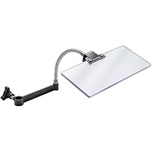 عاكس رقائق مخرطة Rockler Dust Right - درع بولي كربونات قابل للتعديل لنظام جمع غبار مخرطة الخشب - يتم توصيله بغطاء غبار المخرطة لإعادة توجيه الرقائق وتقليل الفوضى وتحسين السلامة