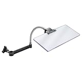Rockler Dust Right Lathe Chip Deflector - Adjustable Polycarbonate Shield for Wood Lathe Dust Collection System - Attaches to Lathe Dust Hood to Redirect Chips, Reduce Mess & Improve Safety