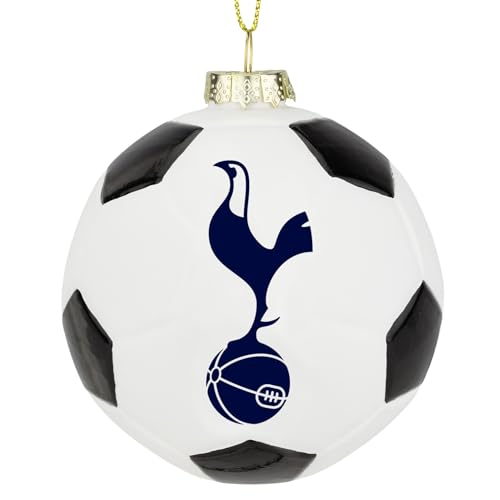 Tree Buddees x Tottenham Hotspur F.C. Official Football Club Bauble Limited Edition Spurs Christmas Ornament - Premier League Soccer Team (Glass Soccer Ball)