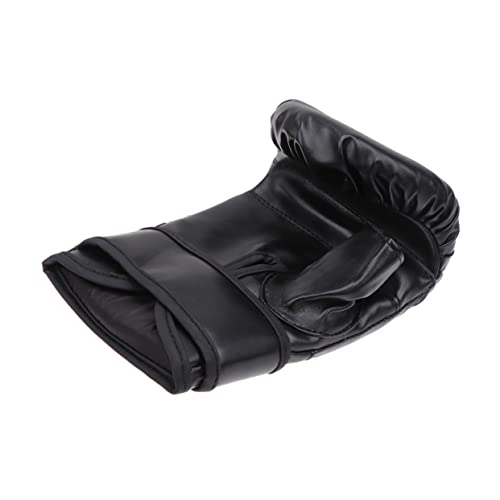 LIOOBO Guantes de PU para Adultos Almohadillas de Entrenamiento para Kickboxing y Taekwondo Diseño y Transpirable Color Negro