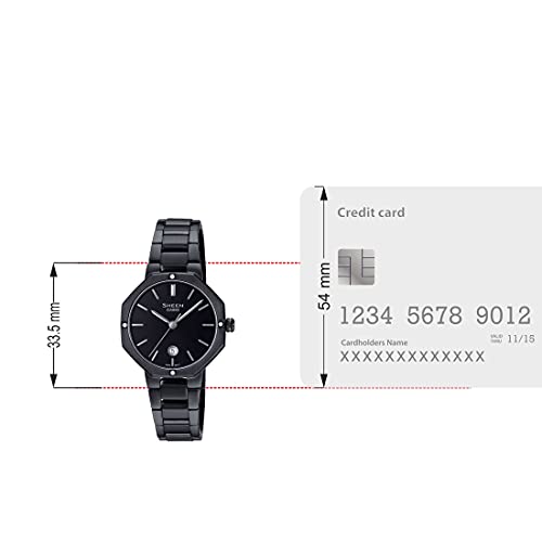 Image of Casio Analog Black Dial Women's Watch-SHE-4543BD-1AUDF