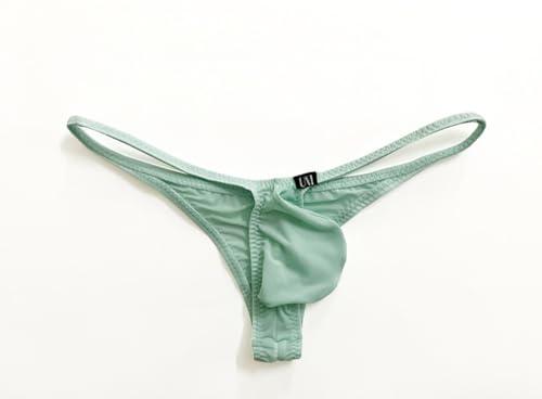 Men's Ice Silk Bikini Thongs Underwear Low Waist Half Back Coverage Triangle Briefs Underwear Underpanties4
