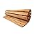 Plow & HearthCurved Hardwood Pathway, Weather-Resistant Flexible Walkway for Gardens & Borders, Easy Clean & Store, 49" L x 18" W x 0.5" H