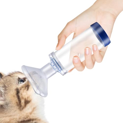 Aerosol Chamber Inhaler, Distanziatore Per Inalatore Camera Aerosol Per Animali Domestici Per Gatto/Cane E Gattino/Cucciolo, 15.5x5cm