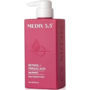 Medix Retinol Body Lotion – Firming Moisturizer for Crepey, Sagging, Sun Damaged Skin – 15 Fl Oz