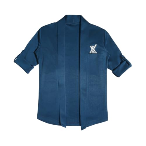 Image of CAVIO Boys Solid Open-Front Shrug with T-Shirt