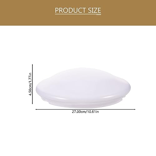 Image of Luxshiny Flush Mount Ceiling Light Cover, 22.6cm Plastic Round Mushroom Light Shade Replacement Lamp Dustcovers Ceiling Lighting Fixtures for Wall Sconce Chandelier Lamps