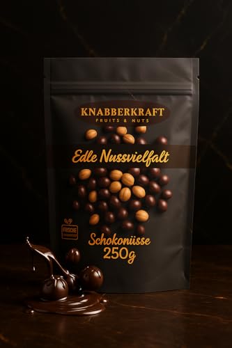 Knabberkraft Schoko Erdnüsse aus den Niederlanden - Premium - Knackige Erdnüsse umhüllt von zarter Schokolade - Köstliche Leckerei für besondere Momente -Snacks für leckere Knabbereien - 250g