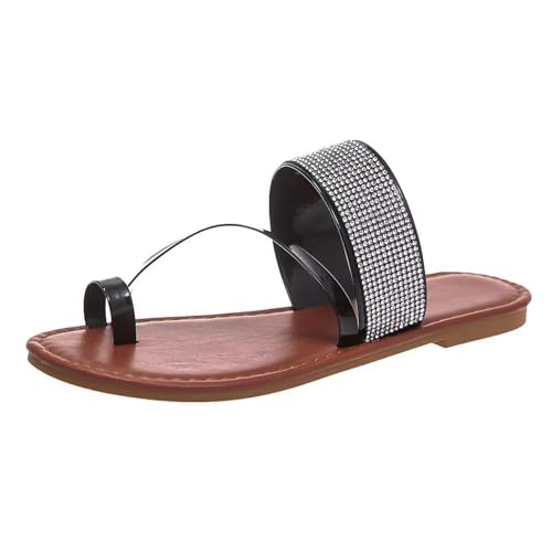 Summer women's sandals for Big Toes Bent Toes and Pain Relief,Comfortable Big Toe Foot Corrector Slippers,Clip Toe hallux valgus flip flops