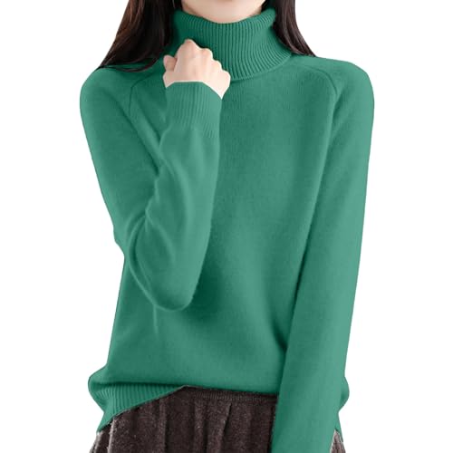 Maglioni in cashmere per donne UK tinta unita a maniche lunghe maglioni da donna con collo a tartaruga morbidi comodi leggeri maglioni caldi invernali top da donna più taglia casual pullover aderente