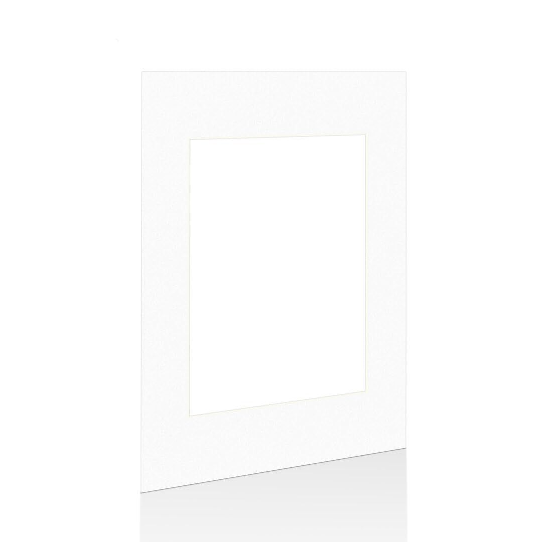 Procut Global 90x60cm White Picture Mounts for Frames - Fits 60x40cm Aperture Size - Precision Cut Cardboard Photo Mounts - Mat Board for Prints, Artwork & Paintings โ image 1