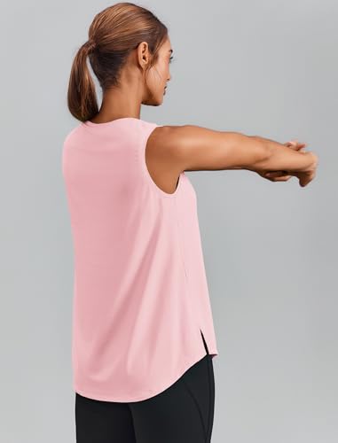 Image of PINSPARK Workout Tank Tops for Women UPF 50+ Side Slits Athletic Gym Shirt