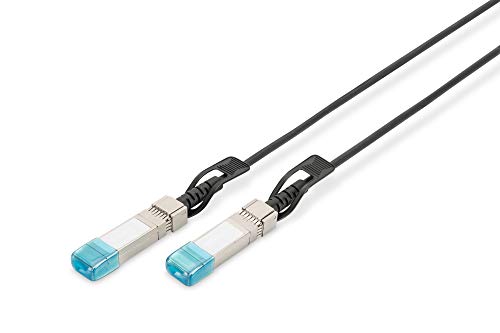DIGITUS SFP+ DAC cable, 10 Gbit/s, compatible with HP & HPE, Network cable, 5 m, Direct Attach Cable, Direct Attach Copper