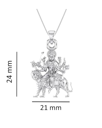 Pendentif Durga Maa argent 925 Mtrolls un symbole de force et de sérénité unique - 3