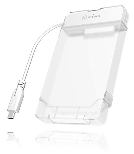 Icybox IB-AC703-C Caja externa para disco duro 2.5 pulg USB 3.0 blanca miniatura 2