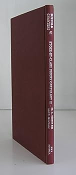Hardcover Stoke by Clare Cartulary: BL Cotton Appx. xxi, Part Three Book