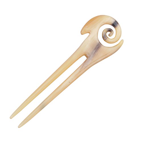 Marycrafts Buffalo Horn Hair Fork Hair Pin Hairpin Hair Accessories Ram Symbol Handmade image 3