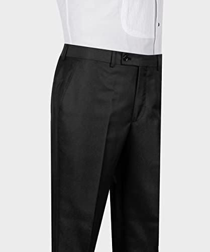 Kromoc Men's Two Pieces One Button Suit Solid Jacket & Pants Tuxedos Stylish Prom Wedding Dinner3