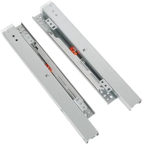 OJTOJT - Guide per cassetti, completamente estraibili, guide telescopiche, montaggio a pavimento, in acciaio laminato a freddo, 20/25/30/35/40/45/50/55 cm, a scelta, per portabottiglie in vetro ed