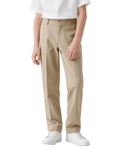 NUMYEAN Boys Adjustable Waist Chino Pants