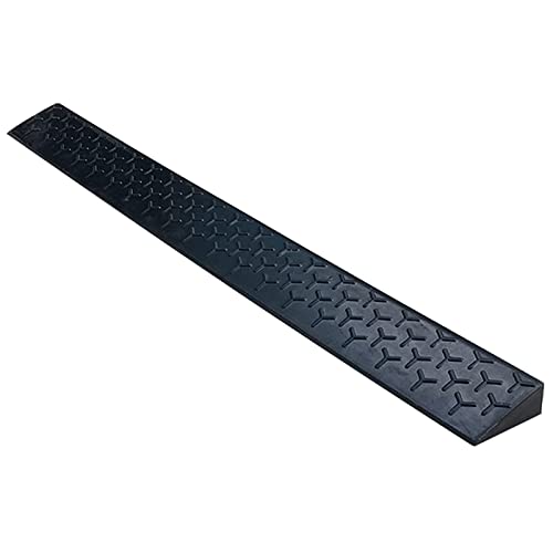 AOQUEVX Rampa para Silla de Ruedas portátil, rampa para bordillos, rampa de transición de umbral de Goma Antideslizante de 1 a 5 cm de Altura para Puertas, para Bicicletas, Scooters, equipaje/100 *