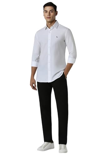 Image of Van Heusen Men's Cotton Solid Slim Fit Shirt