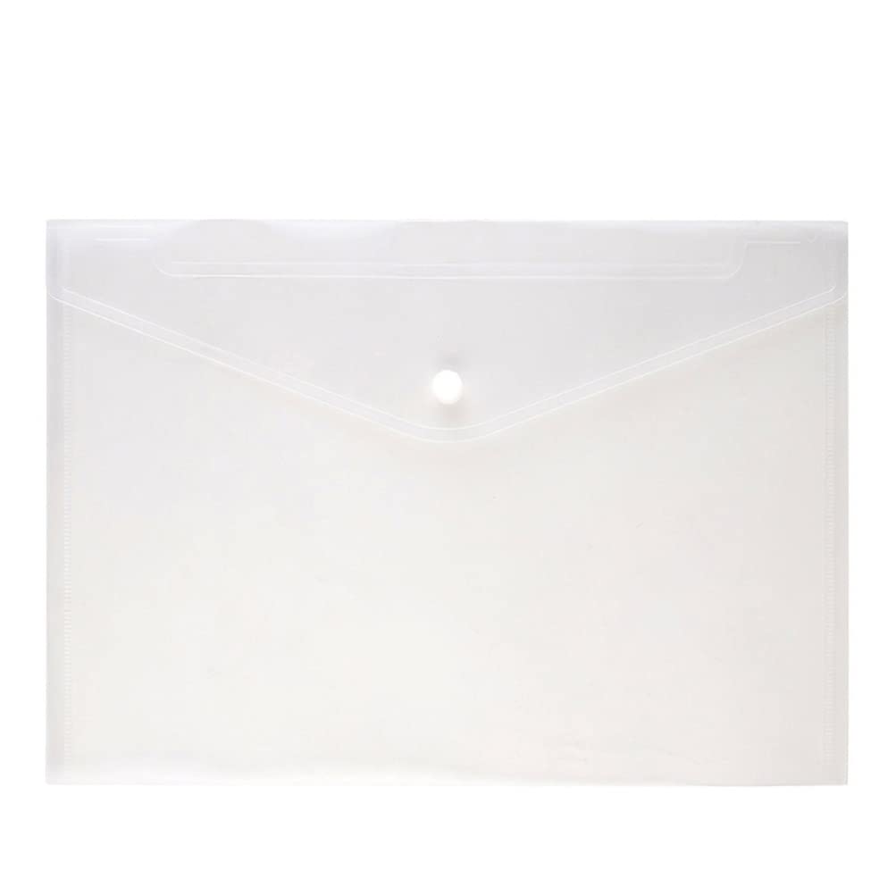 Operitacx 30pezzi Busta Trasparente Con Bottone Pressione Da Organizer Per Documenti Resistente Per Ufficio e Trasporto