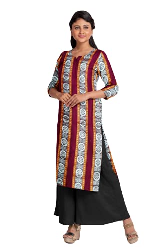 Buy 2 Ikkat Handloom Weaved Kurti for 