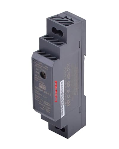 Mean Well 15W DIN Rail Type DC-DC Converter Variable Voltage Power Supply 110vac to 12vdc 15V 1A DDR-15G-15