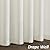Guken Natural Linen Curtains 90 Inch Length for Living Room Bedroom 2 Panels Set Rod Pocket Light Filtering Semi Sheer Window Curtains 52 Inch Width Boho Farmhouse Linen Drapes Cream Ivory, W52xL90